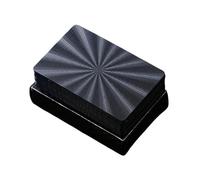 Poker Playing Card Waterproof Black Gold Game Card Group PVC, Ice-Breaker Game, Team Bonding Cards, Portable, Easy Set Up, 8.7x5.7x2.6cm, For Building Sociation Friends