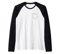 Poker Pocket Aces Funny Card Shark Gambling Design Raglan Baseball Tee