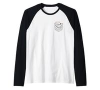 Poker Pocket Aces Funny Card Shark Gambling Design Raglan Baseball Tee
