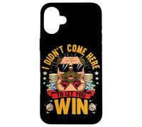 Poker Pug Lover Dog Playing Casino Cards Gambler Gambling Case for iPhone 16 Plus