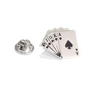 Poker Royal Flush Enamel Pin Badge 2.2 x 2cm