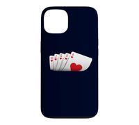 Poker Royal Flush Hearts Double Casino Card Game Lover Case for iPhone 13