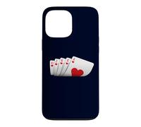 Poker Royal Flush Hearts Double Casino Card Game Lover Case for iPhone 13 Pro Max