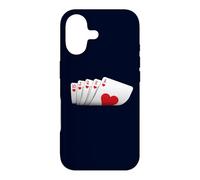 Poker Royal Flush Hearts Double Casino Card Game Lover Case for iPhone 17