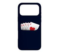 Poker Royal Flush Hearts Double Casino Card Game Lover Case for iPhone 17 Pro Max