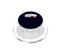Poker Royal Flush Hearts Double Casino Card Game Lover PopSockets PopGrip for MagSafe