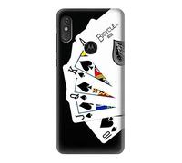 Poker Royal Straight Flush Case Cover For Motorola One Power, Moto P30 Note