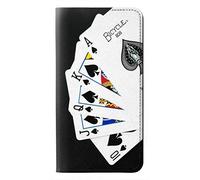 Poker Royal Straight Flush PU Leather Flip Case Cover For Motorola Moto G8 Power