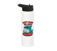 Poker Shark Don't Bluff Me Baby Card Player Stainless Steel Insulated Water Bottle