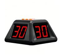 Poker Shot Clock, 1.5in 4-Sided Cube Timer, 2 Timing Modes, 5 Gears Brightness Adjustable, Digital Shot Countdown Stopwatch for Casino, Chess & Tournaments