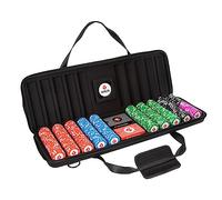 Poker Stars 500-Piece Chip Set & Carrying Case | Elevate Your Home Game | Includes 500 Clay Composite Chips | Two Decks of Premium 100% Plastic Cards & Durable Carrying Case