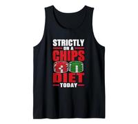 Poker Strictly On A Chips Diet Today Casino Cards Gambler Tank Top