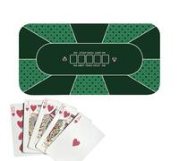 Poker Table Cloth,Holdem Poker Mat 120x60cm - Anti-Slip Mat, Table Top for Party, Theme Party, Night