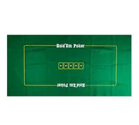 Poker Table Game Mat Layout - 36" x 72" Rectangle Las Vegas Style Green Casino Felts Table Top Cover, Great for Poker Game Night Events Theme Party Fundraisers & Gatherings