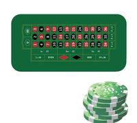 Poker Table Mat, Poker Table Cloth, Large Game Mat 120x60cm, Anti-Slip Play