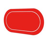 Poker Table Top Mat 10 Player - Red 180x90cm