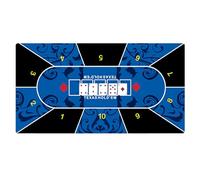 Poker Table Top Mat | Poker Game Tablecloth Rubber Layout Mat | Holdem Tabletop Pad For Board Game Rooms, Home Entertainment, Family Nights
