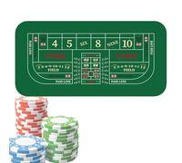 Poker Table Tops, Game Table Cover - Texas Hold'em Poker Mat 120x60cm - Non Slip Mat, Table Mat for Party of , Theme Party, S