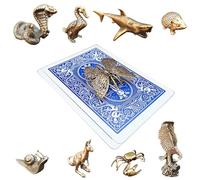 Poker Totems | Poker Card Guard | Brass Animals Edition | 44 Designs To Choose From | Heavy Weighted Card Protectors | Minature Metal Ornaments | Lucky Charms (The Butterfly)