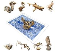 Poker Totems | Poker Card Guard | Brass Animals Edition | 44 Designs To Choose From | Heavy Weighted Card Protectors | Minature Metal Ornaments | Lucky Charms (The Scorpion)