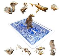 Poker Totems | Poker Card Guard | Brass Animals Edition | 44 Designs To Choose From | Heavy Weighted Card Protectors | Minature Metal Ornaments | Lucky Charms (The Penguin)