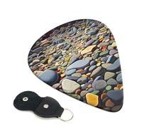 Poker Tournament Guitar Plectrums, 6 Guitar Plectrums, Printed on both sides for Electric Guitar Bass Ukulele (0.46 mm 0.71 mm 0.96 mm)