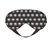 Poker Tournament Printing Soft Eye Mask Reversible Cover for Travel Adjustable Strap Blackout Sleep