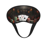 Poker Tournament Sleep Mask for Side Sleeper, Blackout Eye Mask for Women Men, Zero Pressure Sleeping Masks Soft Breathable Eye Cover Comfortable Blindfold Eyeshade for Night Sleep