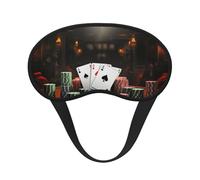Poker Tournament Sleep Mask for Women Girls Men Soft Comfortable Eye Mask with Adjustable Strap Blackout Eye Sleep Shade Cover for Travel Yoga Nap Shift Work