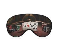 Poker Tournament Sleeping Mask, Light Blocking Eye Mask, Comfortable and Soft, Eye Cover with Elastic Band, Suitable for Men and Women, Suitable for Travel/Sleeping