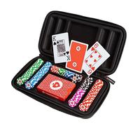 Pokerstars Premium 200 Piece Mini Chip Set | Durable Plastic Chips with Vibrant Colours - Ideal for Road Trips & Impromptu Poker Nights - Compact Black Embossed Case for Organised Gaming