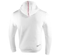 POKERSTARS - Red Thread Hoodie, White - Relaxed Fit Pullover with Kangaroo Pocket - Brushed Back Cotton-Blend - Casual Wear, Travel, Game Nights - Perfect for Poker Lovers, Men & Women - Large