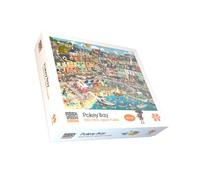 Pokey Bay 1000 Piece Jigsaw Puzzle Funny Seaside Monster & Pirates