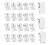 PokFhgur 100PCS Self Adhesive Clips Wall Clips Photo Clips Light Clips for Office Photo Christmas, Clear
