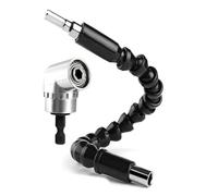 PokFhgur 105 Degree Right Angle Drill Adapter Flexible Shaft Extension 105 Degrees 1/4 Inch Extension Hex Drill Bit Easy Install Easy to Use