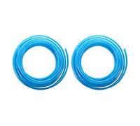 PokFhgur 2X 10M 32.8Ft 6mm x 4mm Pneumatic Polyurethane PU Hose Tube Pipe Blue