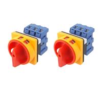 PokFhgur 2X Changeover Switch LW30-25 Universal Rotational Cam Latching Switches Universal Conversion 440V 25A 3Sections