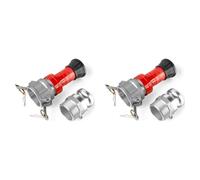 PokFhgur 2X Fire Hose Nozzle,2In NPSH Industrial Fire Hose Constant Fog Nozzle with 2Pc 2In Camlock Fitting Coupling