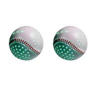 PokFhgur 2X Light Up Baseball,9 Inch Glow in the Dark Baseball,Night Throwing Practice Baseball for Family Sports Entertainment