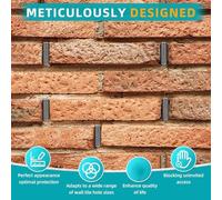 PokFhgur 36-Piece Weep Hole Covers for Brick Walls Insert Wall Hole Cover Filter Screen Bending Disc Anti-Clogging Disc Fits Different Sizes Brick Weep Hole Covers