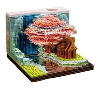 PokFhgur 3D Tear Away Art Weekly Calendar 2025 with Led Light,Rip Away Calendar Art 3D,Pull Apart Weekly Calendar 2025 3D