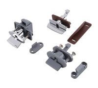 PokFhgur 3PCS Car Push Lock RV Caravan Boat Motor Home Cabinet Drawer Button Locks Keyless Door Lock Hardware