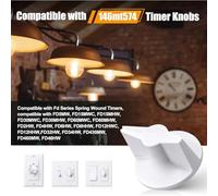 PokFhgur 4-Pack Timer Switch Knob Replacement Wound Parts for 146MT574, FD Series Spring Wound Timer