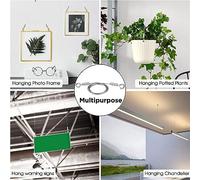 PokFhgur 4PCS Adjustable Picture Hanging Wire Heavy Duty Stainless Steel Wire Rope Mirror Frame Set - X1.5MM