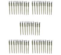 PokFhgur 50Pcs Carp Fishing Connector Swivels PVA Tube Bags Stems Solid Bag Stems Lead Insert End Terminal Tackle Mash