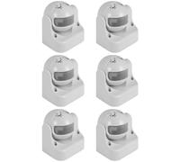 PokFhgur 6X PIR Infrared Motion Sensor AC110V-220V Motion Detector Adjustable Switch for Indoor and Outdoor Multiple Scenarios