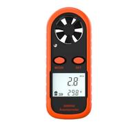 PokFhgur Anemometer Handheld, Light Weight Digital Wind Speed Meter Vane Anemometer Wind Power Temperature Humidity Measurement