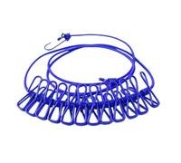 PokFhgur C Retractable Clothes Drying Rack Rope with 12 Clips Portable Clothesline Clothing Line for Laundry Drying Line Camping Easy Install