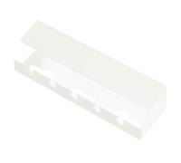 PokFhgur Cable Holder Under The Table, Manage Power Board Wires, Computer Desk Socket Fixing Without Punching, Storage Rack White