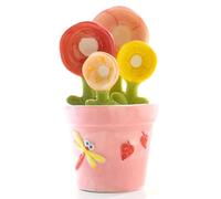 PokFhgur Ceramic Measuring Spoon Baking Food Home Kitchen Salt Sugar Spoon with Base Cute Kitchen Supplies Pink